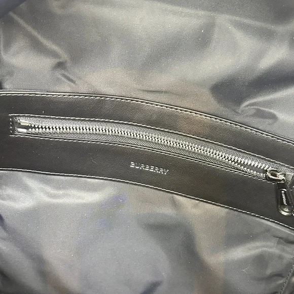 [BAG] BURBERRY Watercolour Econyl Backpack | Black White Tie-Dye Designer Luxury - Picture 9 of 12